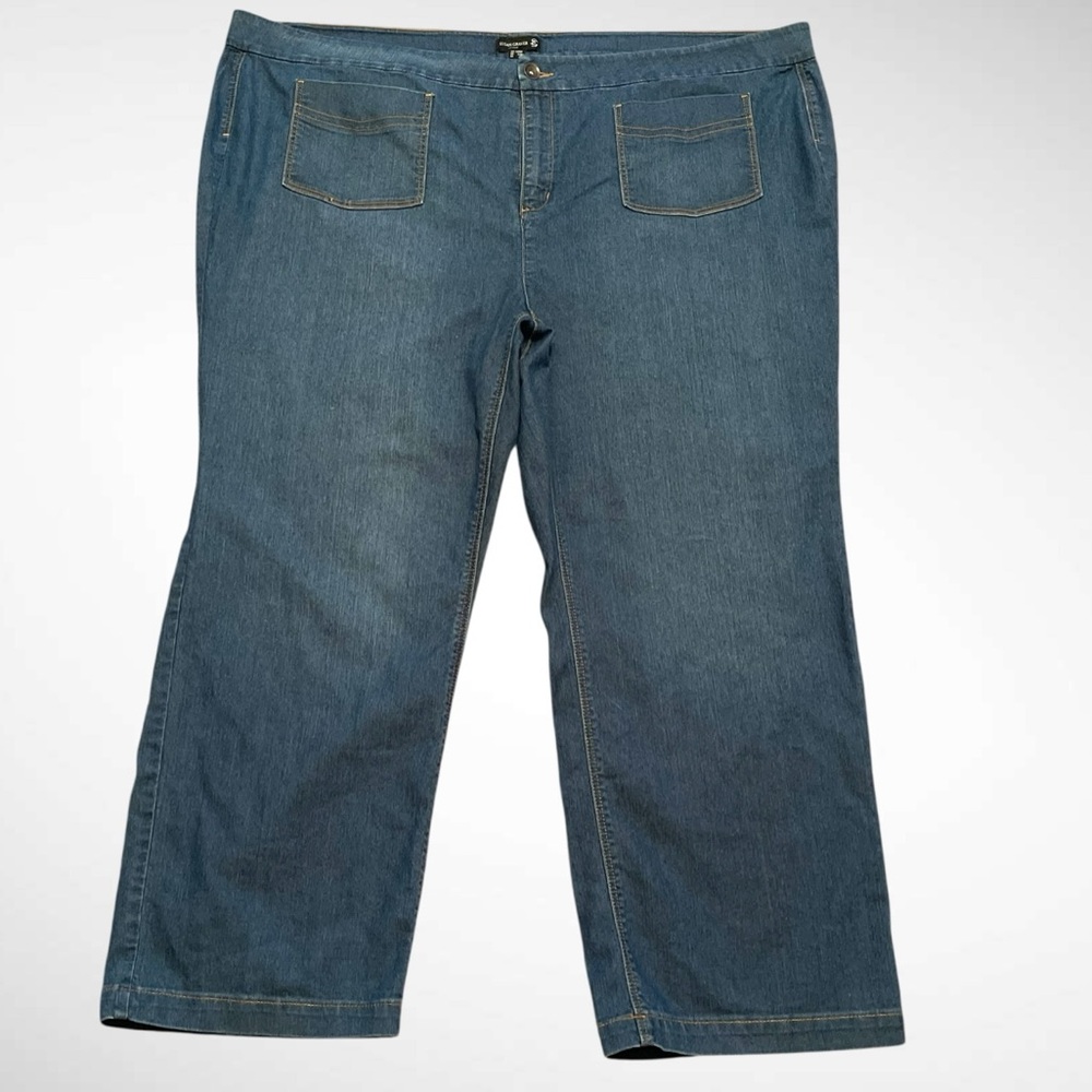 Susan Graver Blue Ankle trouser Jeans